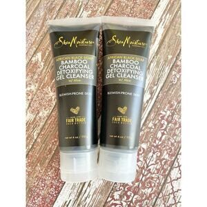 Shea Moisture Face Mask Black Soap Bamboo Lot of 2 Beauty NEW